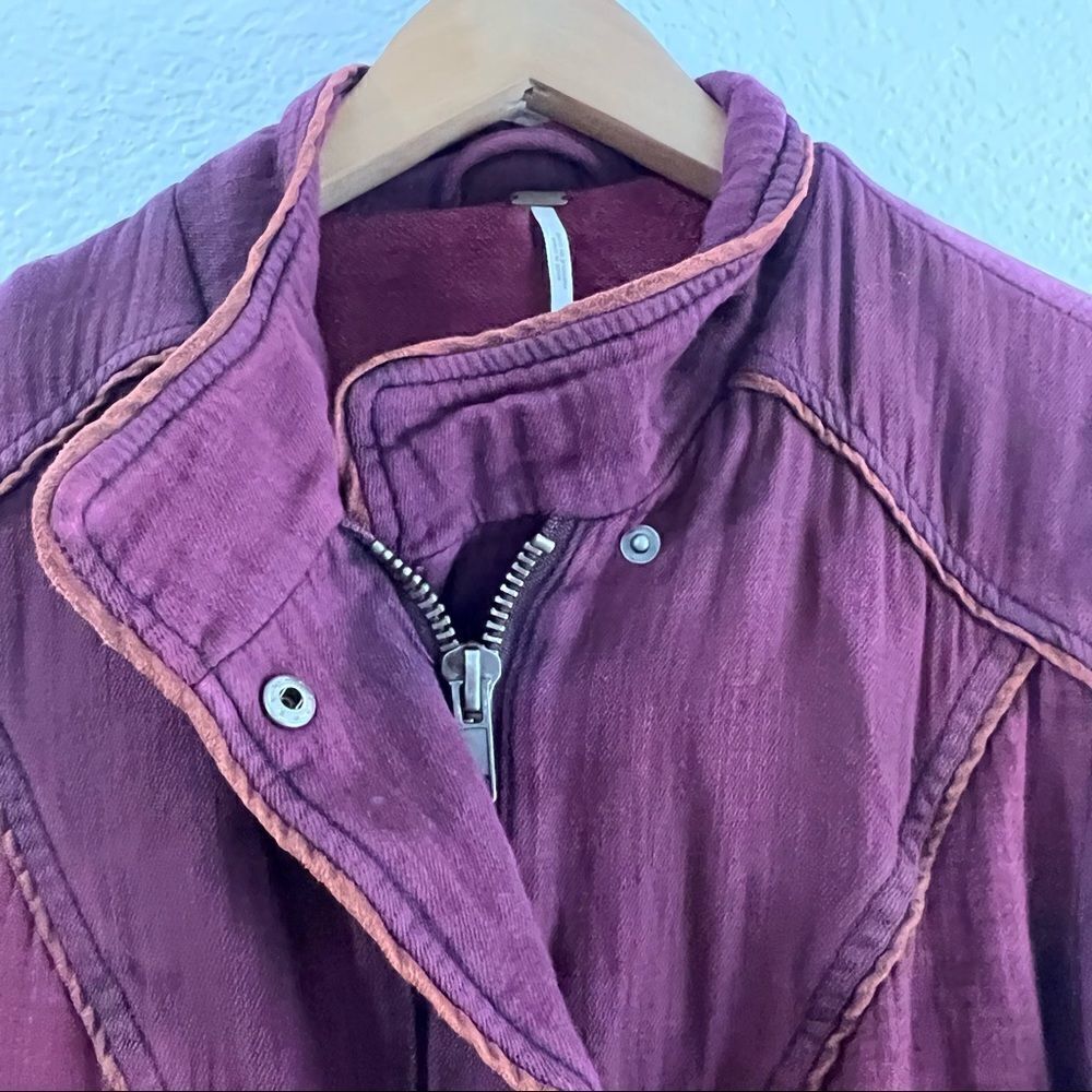 Free People Maroon Jacket - Picture 7 of 10
